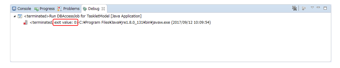 Confirm the Exit Code of DBAccessJob for TaskletModel