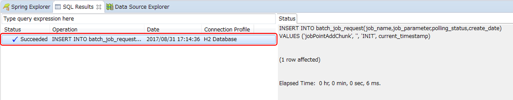 Confirm SQL Results