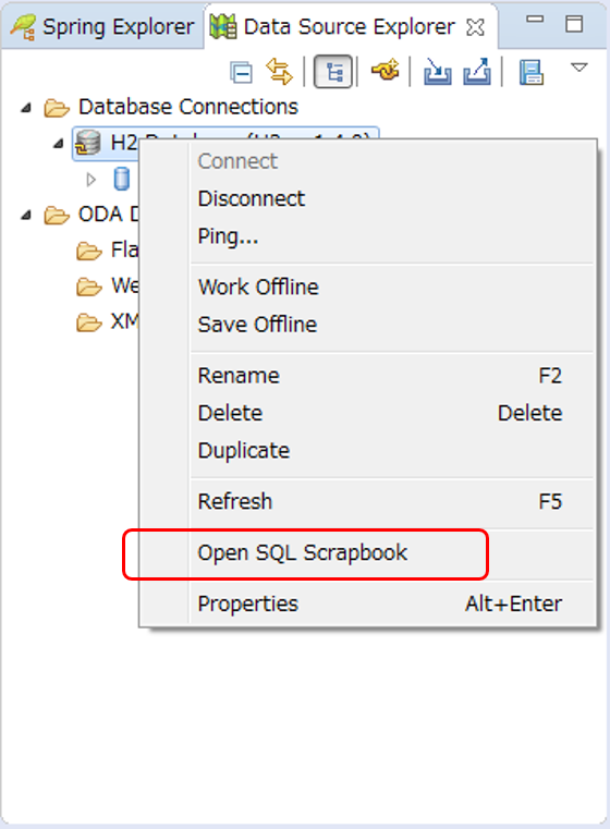 Open SQL Scrapbook
